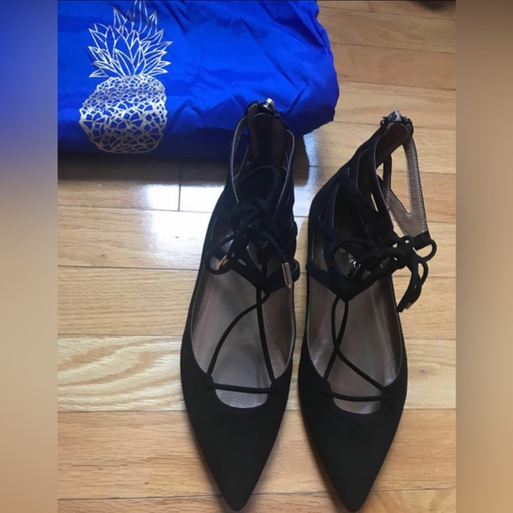 Aquazurra Belgravia suede point toe flats - Picture 2 of 6